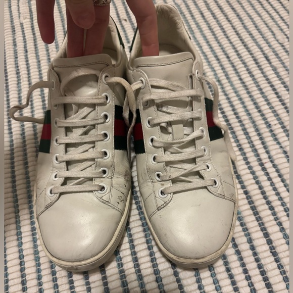 GUCCI WOMENS ACE LOWTOP SNEAKER- EU 37 1/2 - Picture 5 of 10